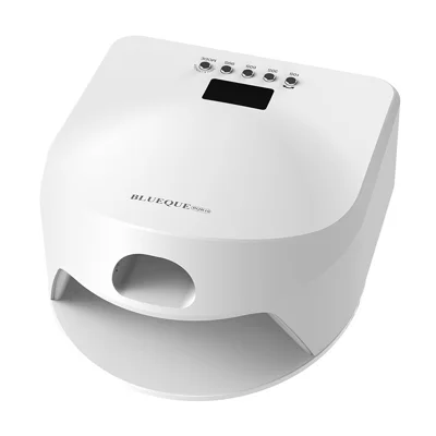 BLUEQUE BQ-R10 Dual Zone Nail Lamp 57-LED 365nm+405nm 5-Timer Smart Sensor UV Curing Light - Pearl White / EU Plug