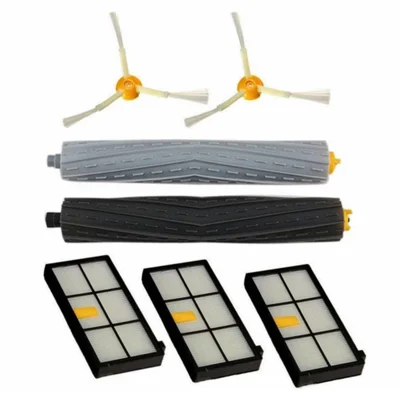 7-delige vervangingsonderdelenkit voor iRobot Roomba 980 / 960 / 880 / 870 / 800, set met hoofdborstel, zijborstel en filter