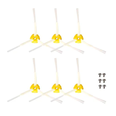 JUNSUNMAY 6 pièces brosses latérales en nylon pour iRobot Roomba 700 / 770 / 780 / 790 pièces détachées pour aspirateur robot