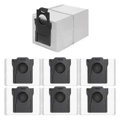 JUNSUNMAY, 6 stk. 3,2 L støvsække til Dreame L40S Pro Ultra / X50 Ultra Complete / X30 Ultra robotstøvsugerdele