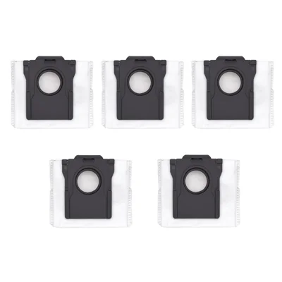 5Pcs Dust Bags for Dreame X40 Pro Ultra  /  X40 Ultra  /  X40 Master  /  L40 Ultra  /  X30 Ultra  /  X30 Pro  /  X30  /  S30 Pro Ultra  /  S10 Pro Ultra  /  L10s Pro  /  L30 Pro  /  D10 Plus Gen 2 Robot Vacuum Cleaner Bag Replacement Parts