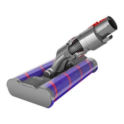 Dual Row Soft Roller Brush for Dyson V7 / V8 / V10 / V11 / V15 Vacuum Cleaner Floor Attachment with LED Light