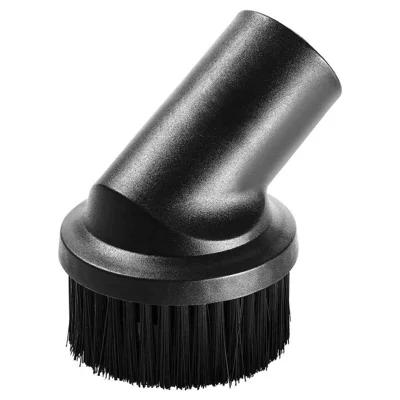 Universal 32mm Plastic Brush Head 90 Degree Angled Ring Bristle Attachment for Philips  /  Midea Vacuum Cleaner - Black