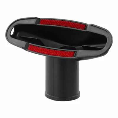 Vacuum Cleaner Upholstery Nozzle PP Plastic Flexible Antistatic Attachment for Sofa Bed Mattress Cleaning - Black+Red
