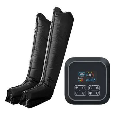 KB-9690K-E Massajador de Pernas por Compressão de Ar com 6 Câmaras, Ligação à Tomada, 30-260 mmHg, Ecrã Tátil LCD - Preto