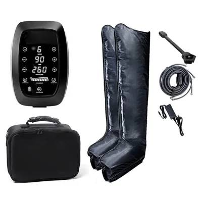 KB-9690K-B Massajador de Pernas por Compressão de Ar com 6 Câmaras 30-260mmHg 5200mAh Controlo por Aplicação Bluetooth - M / Tomada UK