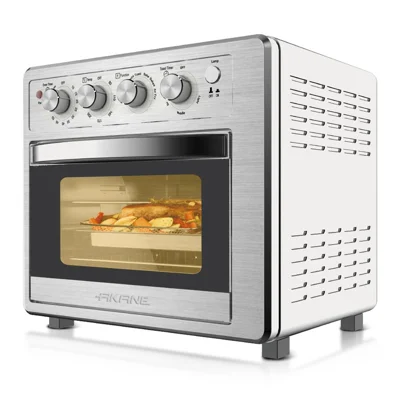 AKANE A.5153 Multifunctional 25L 1700W Electric Oven Stainless Steel Air Fryer Toaster Kitchen Appliance, EU Plug (BPA Free, No FDA)