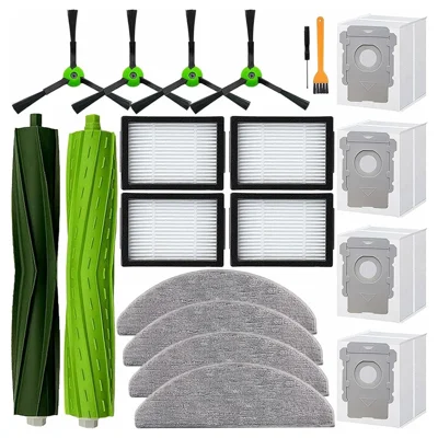 20-delige vervangingsset voor iRobot Roomba Combo i5 / i5+ / j5 / j5+ hoofdborstel + zijborstel + filter + stofzak + dweildoek