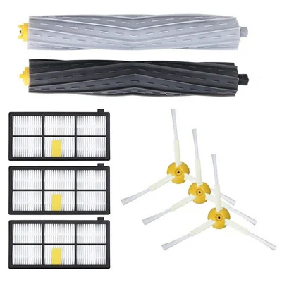 8-delige vervangingsonderdelenkit voor iRobot Roomba 800 / 870 / 880 / 960 / 980, hoofdborstel, zijborstel, filterset