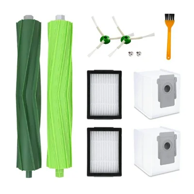 9-delige vervangingsset voor iRobot Roomba i3 / i4 / i6 / i7 / E5 / E6 met stofzak, hoofdborstel, zijborstel en filter