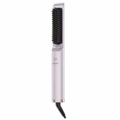 YESIDO MG33 EU Plug Hair Straightener Brush Smart Temperature Control Negative lon Hair Straightening Comb