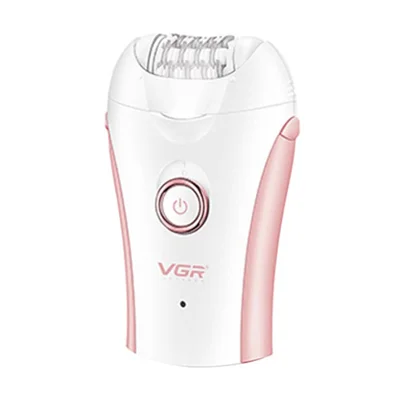 Dispositivo de Remoção de Cabelo Elétrico VGR V-705 Ferramenta de Beleza Doméstica Máquina de Depilação Portátil Poderoso Barbeador Aparador - Rosa