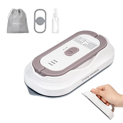 Mini Electric Iron Wrinkle Remover Fast Heat Up Portable Travel Handheld Garment Steamer, EU Plug