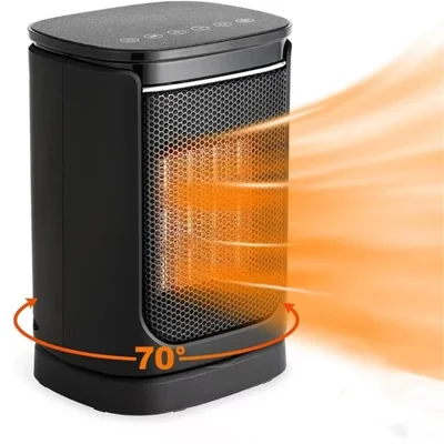 BG-EH10 Portable Ceramic Heater Fan Hot and Cold Dual Use Electric Space Heater with Remote Control - US Plug