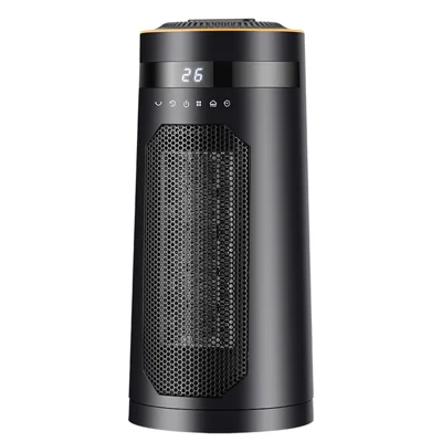 HQ27-270BRS 1500W Humidifying Space Heater PTC Ceramic Remote Control Oscillating Electric Heater for Home, EU Plug - Black