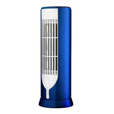 R11 Desktop Space Heater 1000W PTC Ceramic Dual Mode Tip-Over Protection for Office Bedroom, EU Plug - Blue