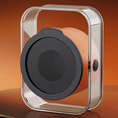 CL-Y8 Desktop Space Heater 1200W 220V AI Smart Temperature Control Low Noise Electric Heater for Home Office Dormitory, EU Plug - Orange