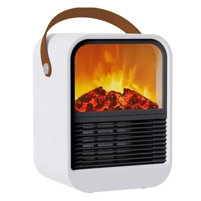 Chaufferette électrique de flamme de cheminée portable N7 pour bureau à domicile - Prise EU