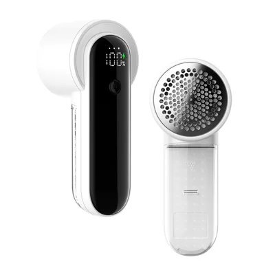 Q33 3-Speed Adjustable Type-C Fur Ball Trimmer with LED Display for Clothing Care - White
