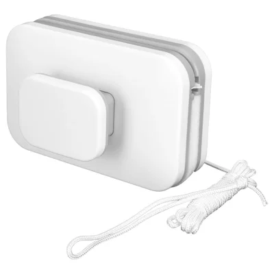 M0815 8-15mm Home Window Cleaning Tool Magnetic Double-Sided Glass Cleaning Brush - White+Grey