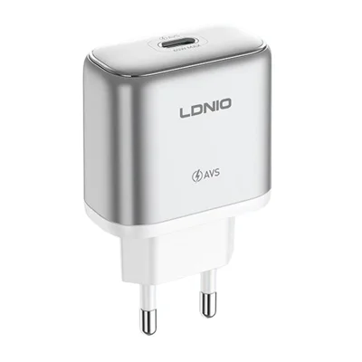 LDNIO Q20 60W USB-C Wall Charger Portable Fast Charging Adapter for Office Travel - EU Plug