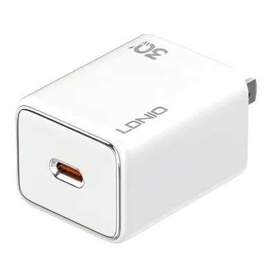 LDNIO A1508C PD 30W USB-C-Ladegerät mit Einzelport-Schnellladefunktion für unterwegs – Weiß