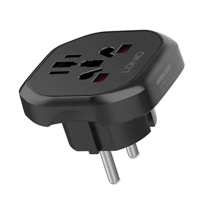 LDNIO Z7 100-250V 10A Universal Travel Adapter International Plug for Worldwide Travel - Black