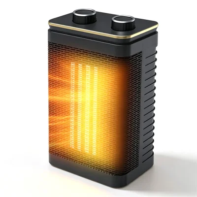 HQ29-290B Tischheizung PTC Keramik Oszillation 3-Gang 1500 W Elektroheizung für Zuhause, EU-Stecker – Schwarz