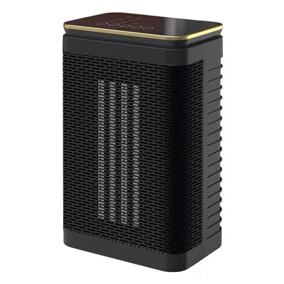 HQ29-290BSR Fernbedienung Desktop-Heizgerät PTC-Keramikheizung 1500 W 3 Heizstufen Timerfunktion Elektroheizung für den Heimgebrauch, EU-Stecker – Schwarz