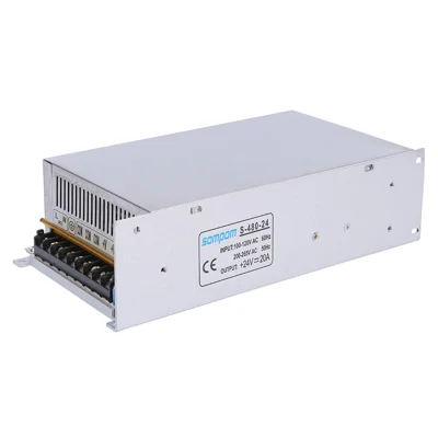 SOMPOM S-480-24 24 فولت 20 أمبير 480 واط مشغل LED لشريط الإضاءة لوحة العرض مصدر طاقة الشاشة