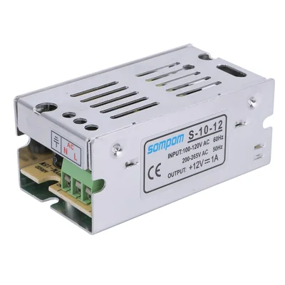 SOMPOM S-15-12 محول طاقة LED 12 فولت 1 أمبير 12 واط، محول محول إمداد طاقة سائق شريط LED