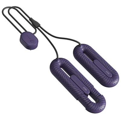 SOTHING Secadora Portátil de Botas y Zapatos con 3 Modos de Temporizador para Temporadas Lluviosas e Invierno, Viajes, Enchufe CN - Morado / Control por Cable