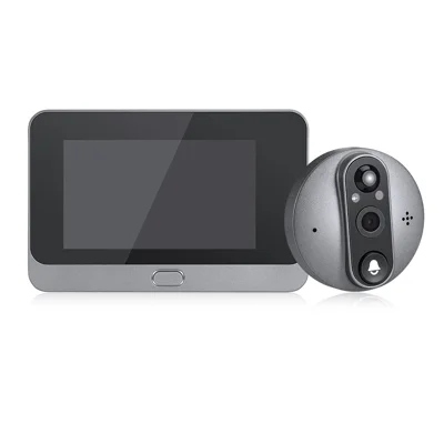W88 4.3 inch Peephole Video Doorbell 1080P Camera WiFi Door Peephole Viewer Support PIR Motion Detection Night Light