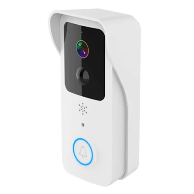 T32 Tuya APP 2.4G / 5G WiFi 1080P Moniteur vidéo Sonnette sans fil Interphone vocal Sonnette de sécurité - Blanc