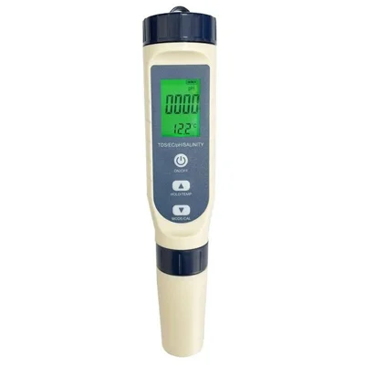 5-w funkcji multifunkcyjny testowy długopis do jakości wody EC / Ph / TDS / Temperatura / Zasolenie