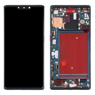 OEM Grade S OLED Screen and Digitizer Assembly + Frame Replacement Part (without Logo) for Huawei Mate 30 Pro - Green
