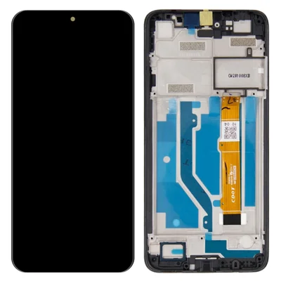 For T-Mobile REVVL 4 5007Z/5007W Grade S LCD Screen and Digitizer Assembly + Frame Part (without Logo) - Black