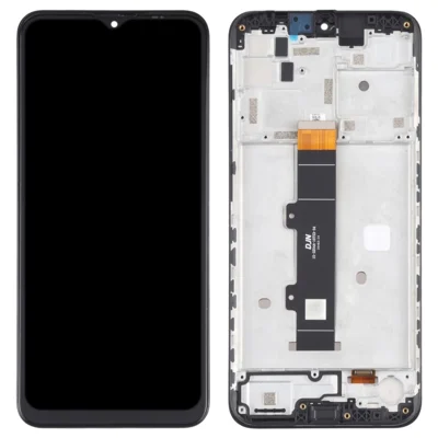 Per Motorola Moto G30 Schermo LCD e Assemblaggio Digitizer di Grado B + Parte di Sostituzione del Telaio (senza Logo) - Nero