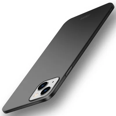 MOFI JK PC ​​series-1-schild Für Iphone 14 Pro 6,1 Zoll Kratzerfestes Telefon Hülle Hartes PC Matt Anti-drop-mobiltelefonabdeckung Mit Riemen - Schwarz