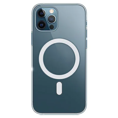 Capa Transparente Anti-risco para iPhone 14 Plus 6,7 polegadas, Compatível com Design MagSafe, Capa Híbrida Magnética em Acrílico + TPU