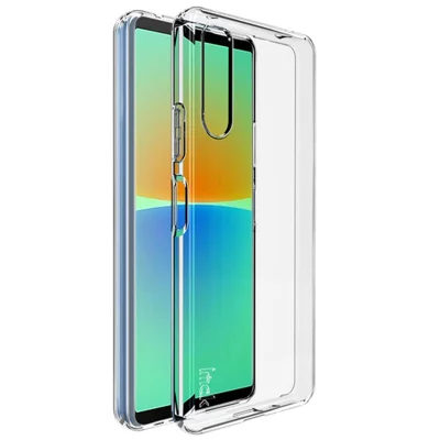 IMAK UX-5-serie voor Sony Xperia 10 IV 5G Flexibele TPU-telefoonhoes Supertransparante Anti-stof Telefoonhoes - Transparant