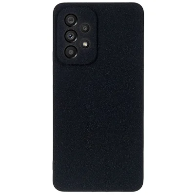 For Samsung Galaxy A53 5G Ultra Thin TPU Phone Case Drop-proof Back Cover Double-Sided Matte Phone Shell - Black