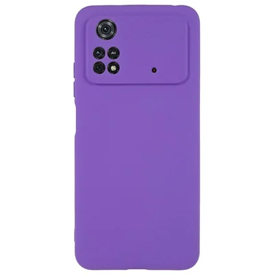 For Xiaomi Poco M4 Pro 4G TPU Phone Case Double-Sided Matte Scratch-resistant Phone Shell - Purple
