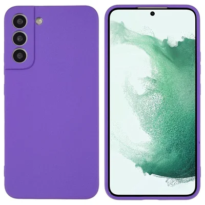 For Samsung Galaxy S22+ 5G Lightweight Anti-fall Soft TPU Phone Case Shockproof Double-Sided Matte Phone Shell - Purple