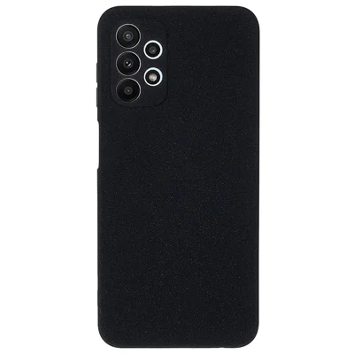 Anti-dust Double-Sided Matte Phone Case for Samsung Galaxy A13 4G, Flexible TPU Phone Back Cover Protective Shell - Black