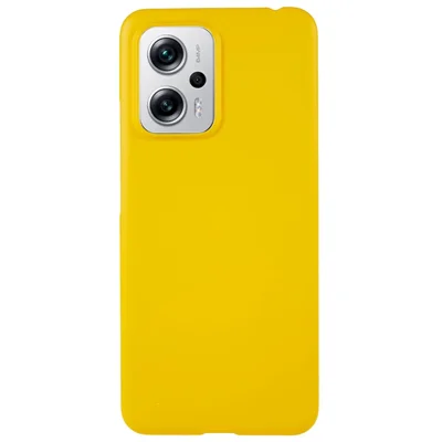For Xiaomi Redmi Note 11T Pro 5G / Note 11T Pro+ 5G / Note 12T Pro 5G / Poco X4 GT 5G / Redmi K50i 5G Rubberized Glossy PC Phone Case Anti-drop Protective Cover - Yellow
