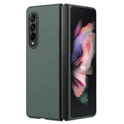 For Samsung Galaxy Z Fold4 5G Rubberized Hard PC Case Drop Resistant Non-Slip Protective Cover - Green