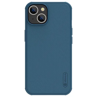 NILLKIN Super Frosted Shield Pro Phone Cover for iPhone 14 Plus 6.7 inch, PC + TPU Anti-fingerprint Matte Protective Case - Blue