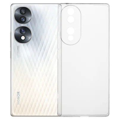 غطاء شفاف من مادة TPU لهاتف Honor 70 5G، غطاء واقٍ مقاوم للصدمات والخدوش