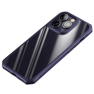 Protective Case for iPhone 14 Pro Max 6.7 inch TPU+Acrylic Slim Phone Shell Scratch-Proof Anti-Fall Cover - Purple